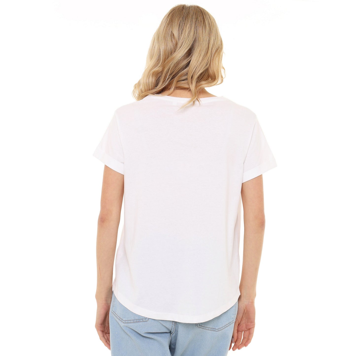 White - Lifestyle - Dumbo Womens-Ladies Timothy Mouse T-Shirt