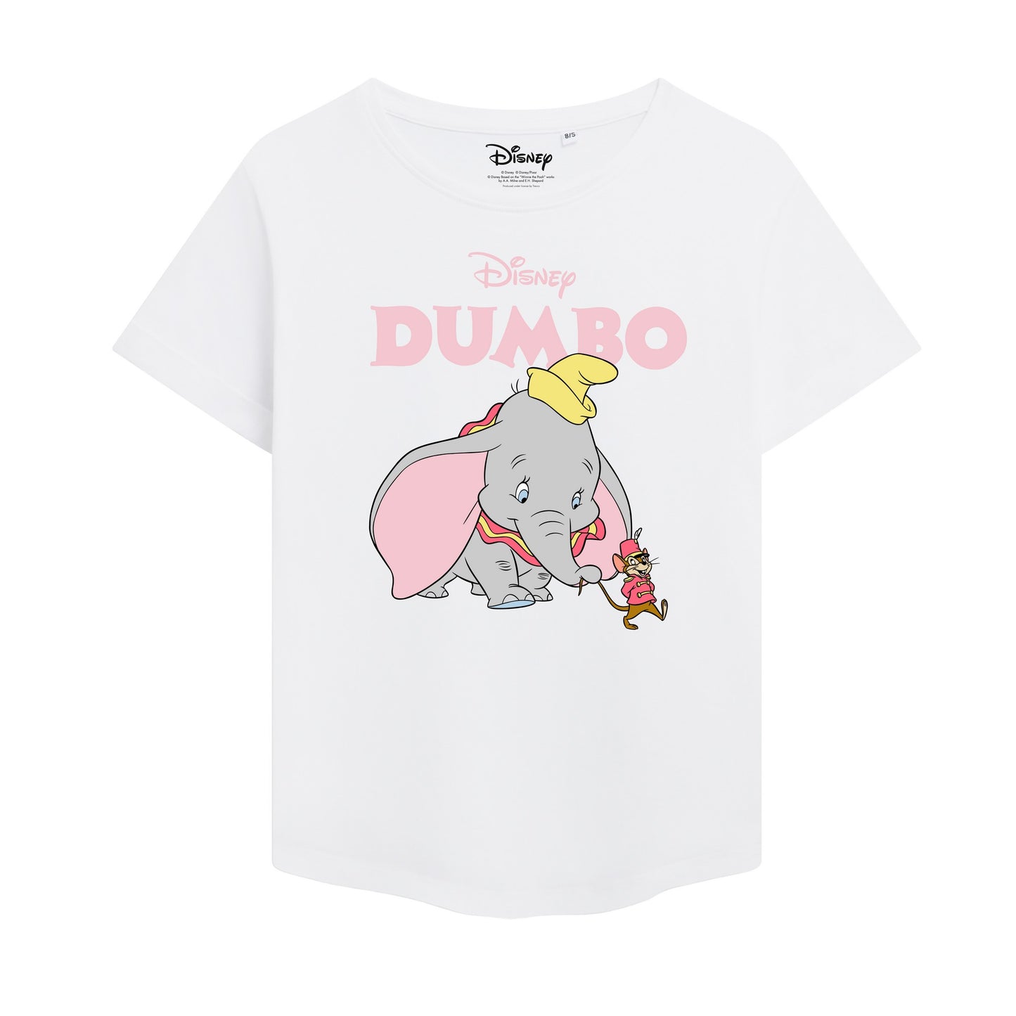 White - Front - Dumbo Womens-Ladies Timothy Mouse T-Shirt