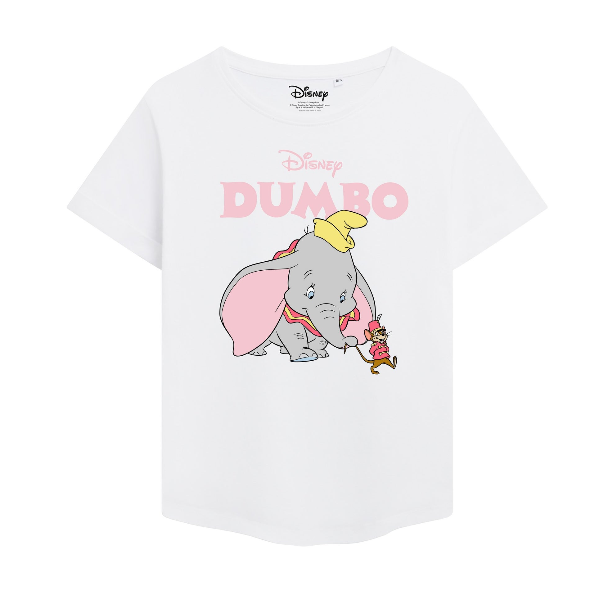 White - Front - Dumbo Womens-Ladies Timothy Mouse T-Shirt