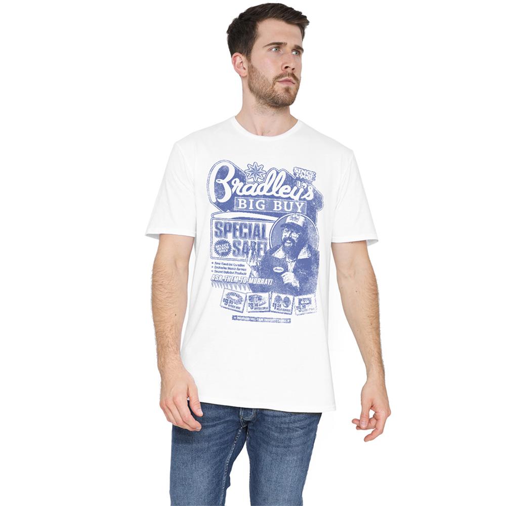 White - Lifestyle - Stranger Things 5 Unisex Adult Bradley´s Big Buy Advert T-Shirt