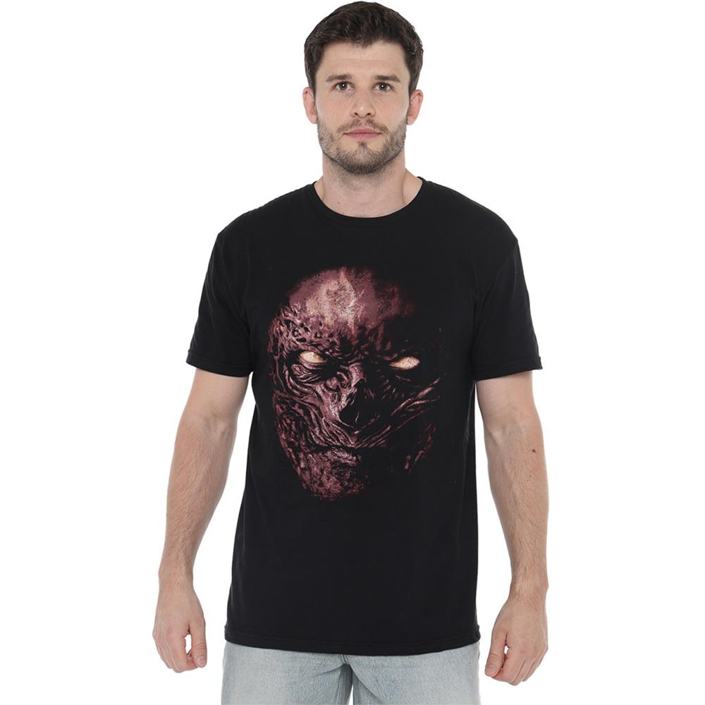 Black - Lifestyle - Stranger Things 4 Unisex Adult Vecna Face Oversized T-Shirt