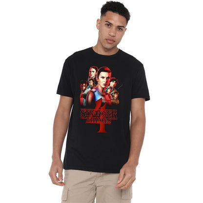 Black - Lifestyle - Stranger Things 4 Unisex Adult Poster T-Shirt