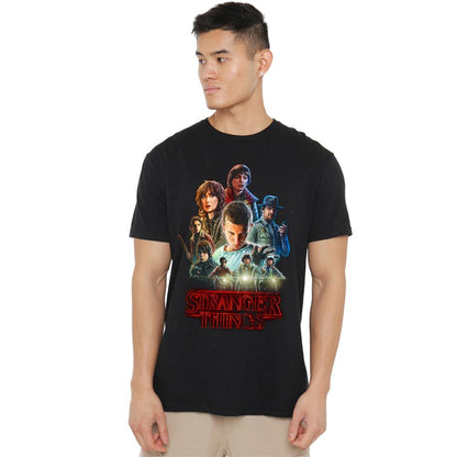 Black - Lifestyle - Stranger Things Unisex Adult Poster T-Shirt