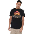 Black - Lifestyle - Stranger Things 5 Unisex Adult Sunset Logo T-Shirt