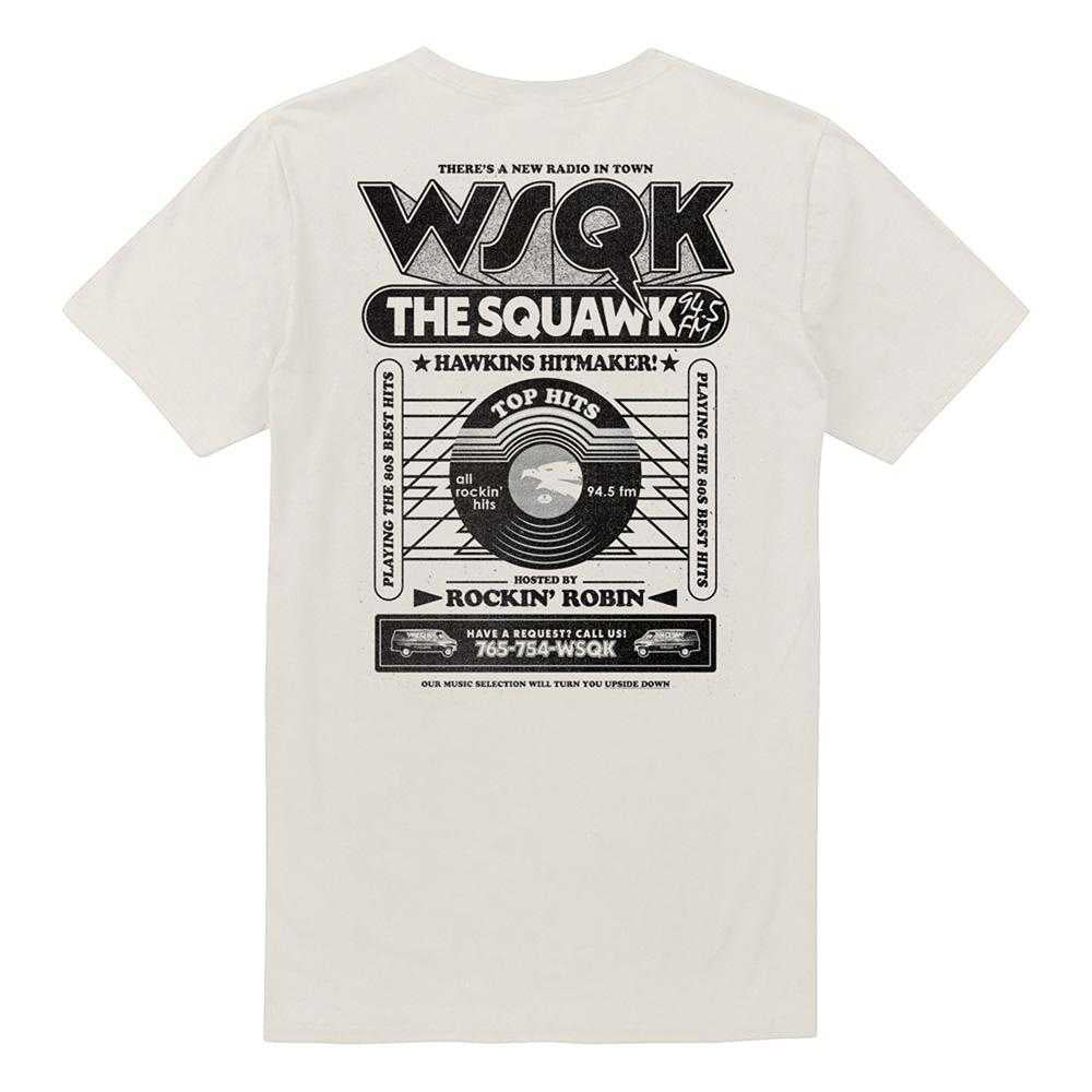 Natural - Back - Stranger Things 5 Unisex Adult Hawkins Hitmakers Back Print T-Shirt