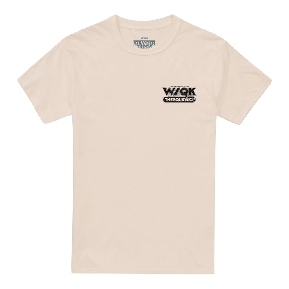 Natural - Front - Stranger Things 5 Unisex Adult Hawkins Hitmakers Back Print T-Shirt