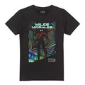 Black - Front - Spider-Man Mens Neon City T-Shirt