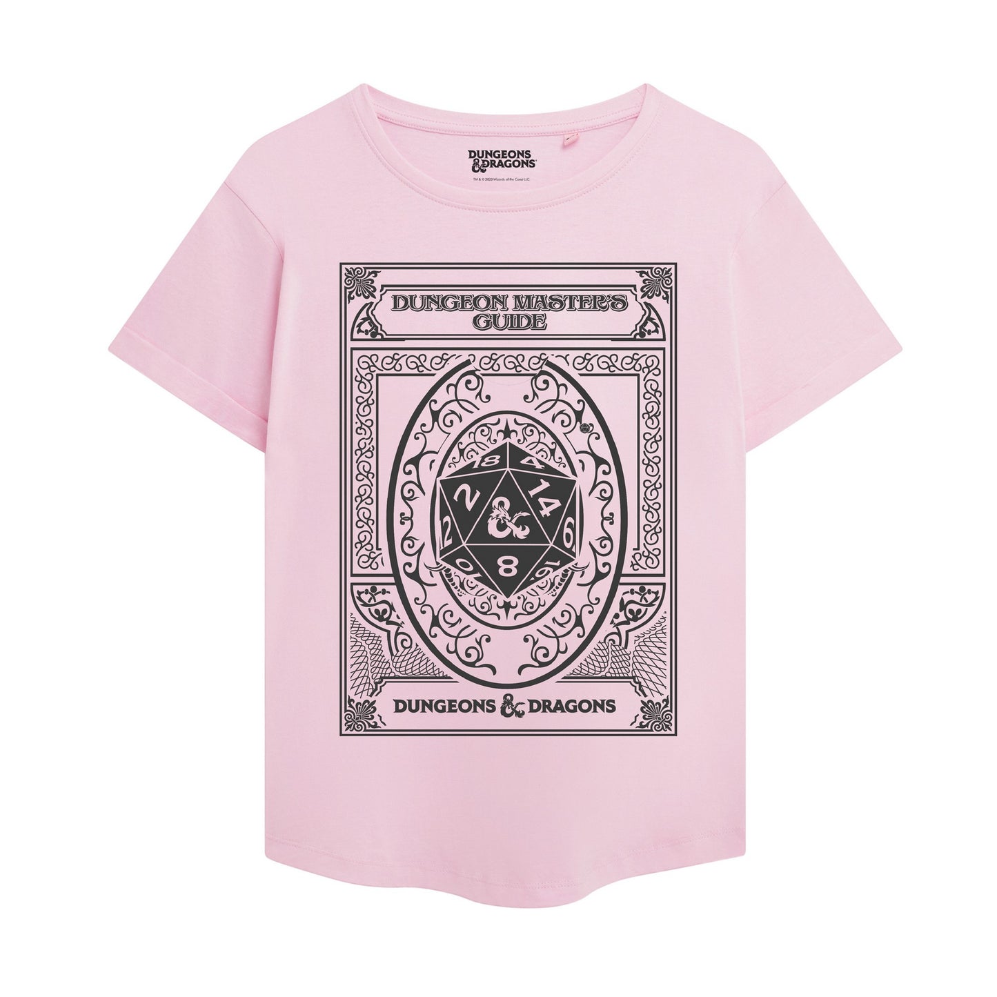 Blush Pink - Front - Dungeons & Dragons Womens-Ladies Masters Guide T-Shirt
