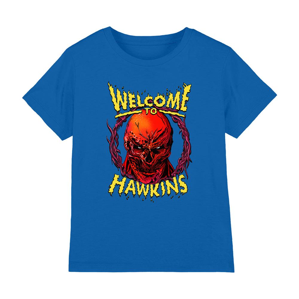 Royal Blue - Front - Stranger Things Childrens-Kids Welcome To Hawkins Vecna T-Shirt
