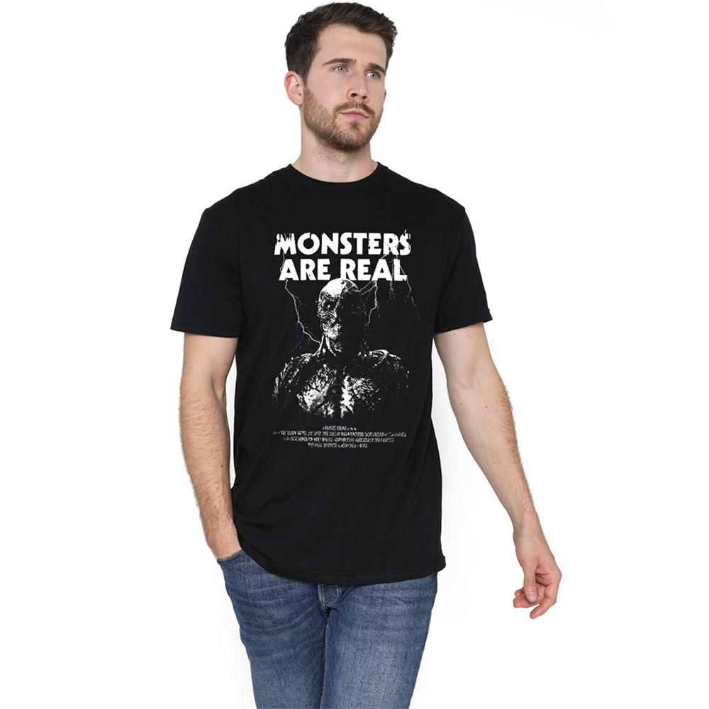 Black - Lifestyle - Stranger Things 5 Unisex Adult Monsters Are Real Vecna T-Shirt