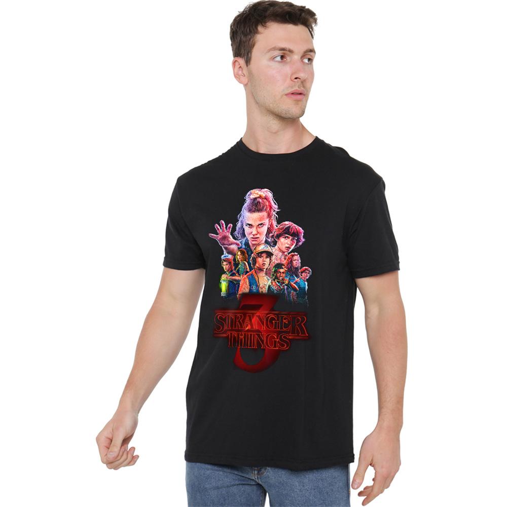 Black - Lifestyle - Stranger Things 3 Unisex Adult Poster T-Shirt