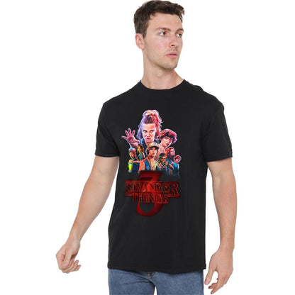 Black - Lifestyle - Stranger Things 3 Unisex Adult Poster T-Shirt