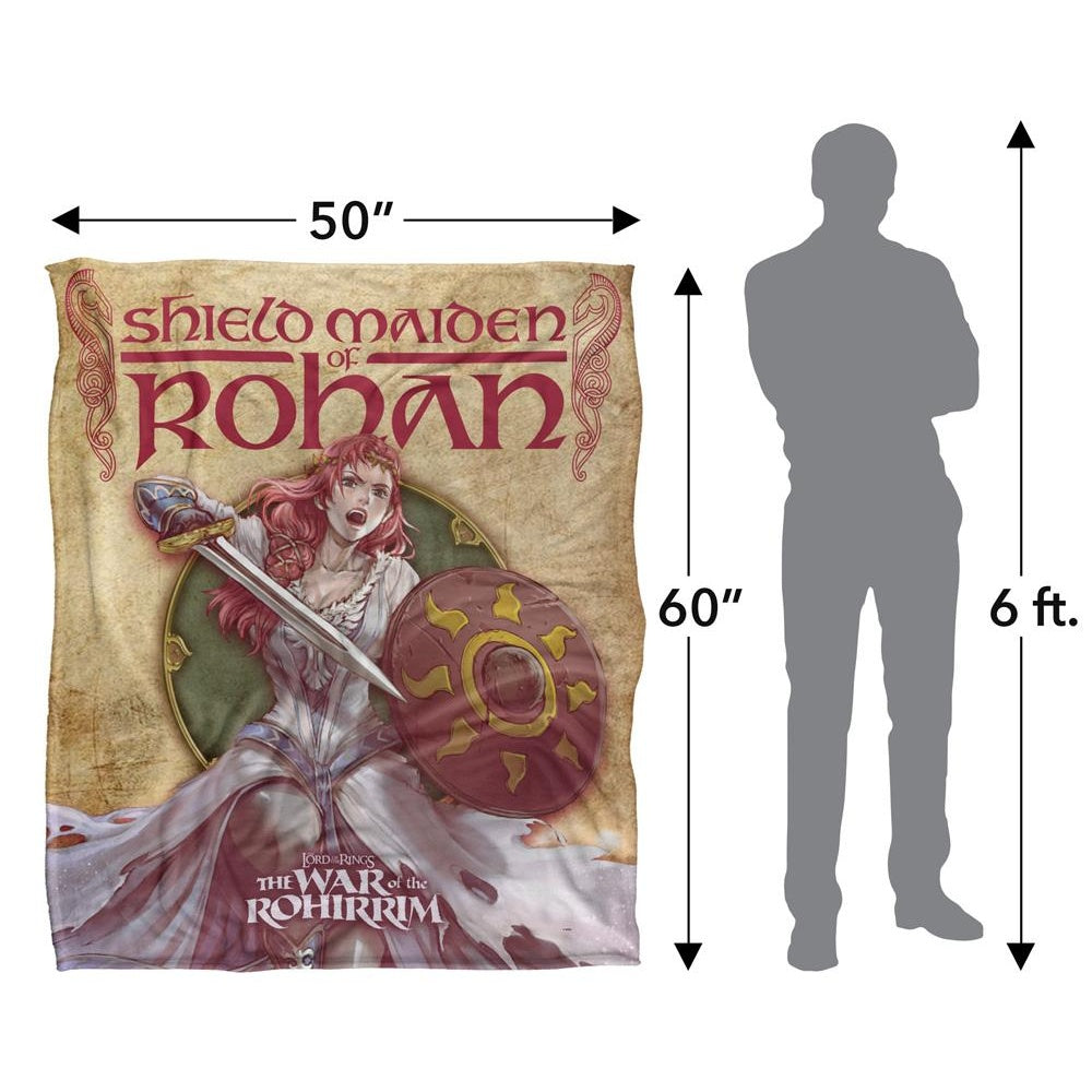 Multicoloured - Close up - Lord Of The Rings The War Of The Rohirrim Silky Hera Syndulla Supersoft Blanket