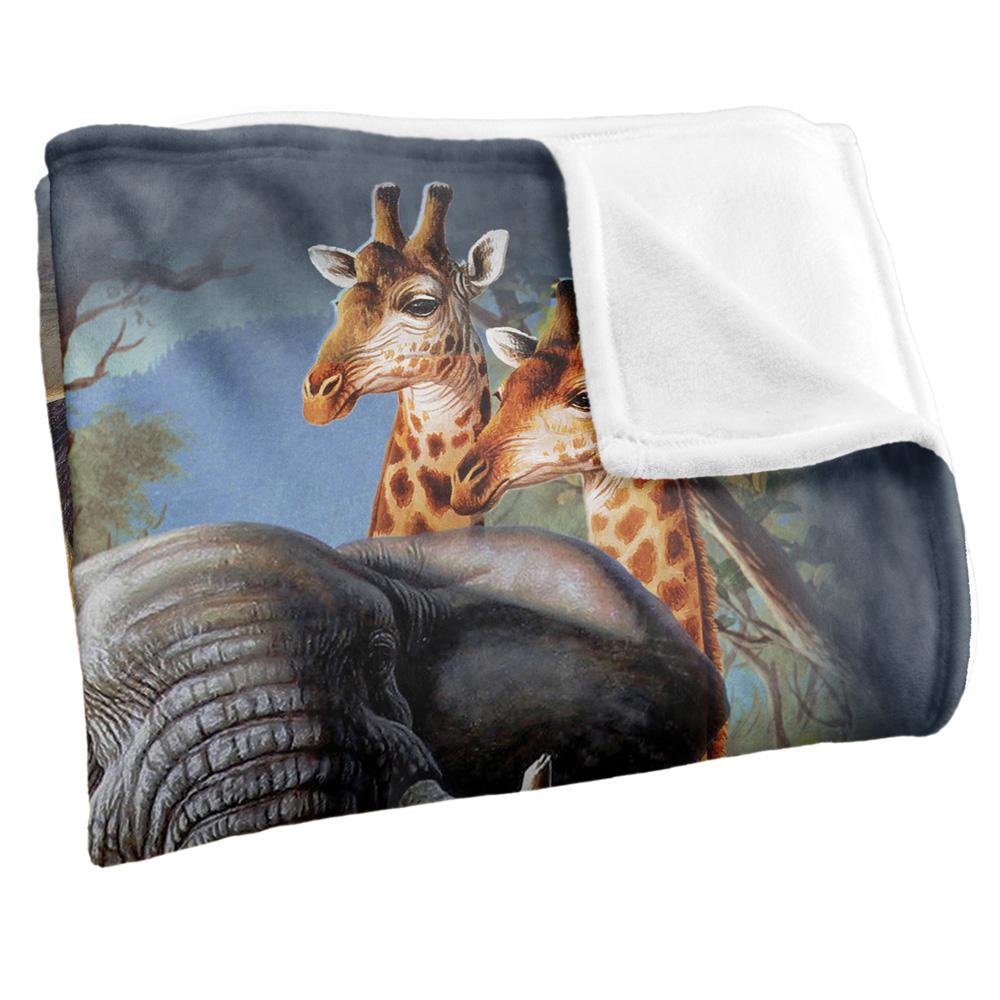 Multicoloured - Side - JQ Licensing Cf-Jp Silky Animals Supersoft Blanket