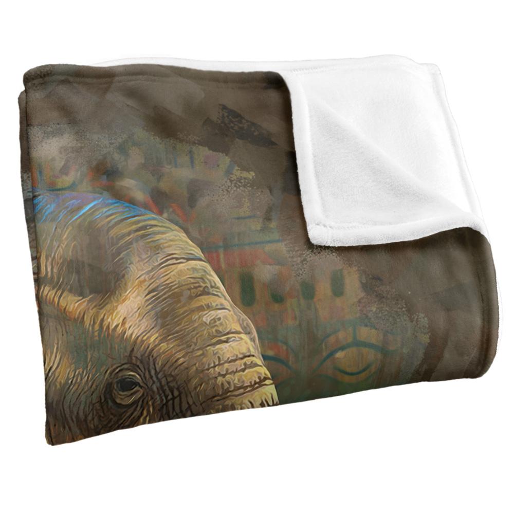 Multicoloured - Side - JQ Licensing Cf-Jp Silky Elephant Supersoft Blanket