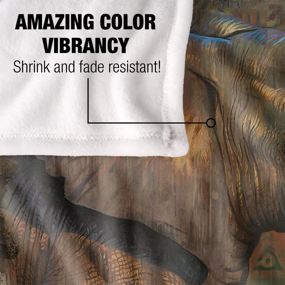 Multicoloured - Lifestyle - JQ Licensing Cf-Jp Silky Elephant Supersoft Blanket