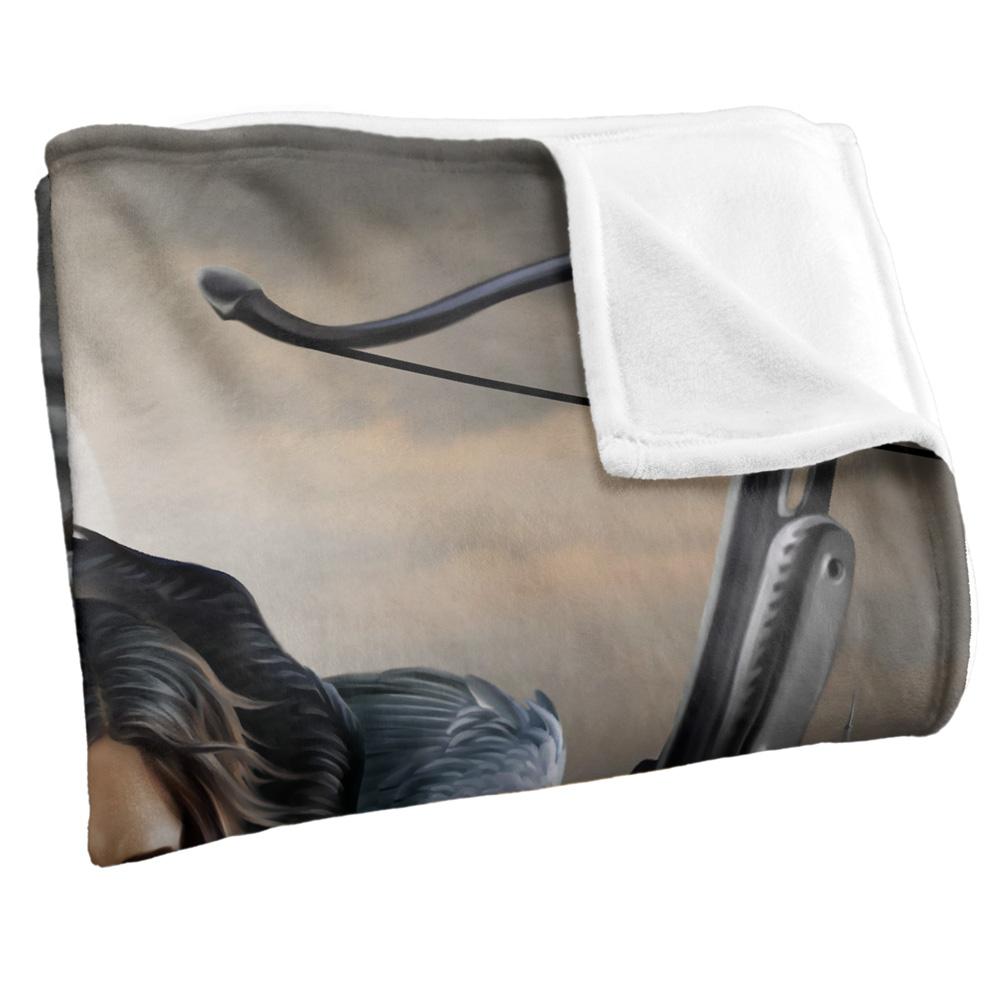 Multicoloured - Side - JQ Licensing Night Hunter Silky Raven Supersoft Blanket