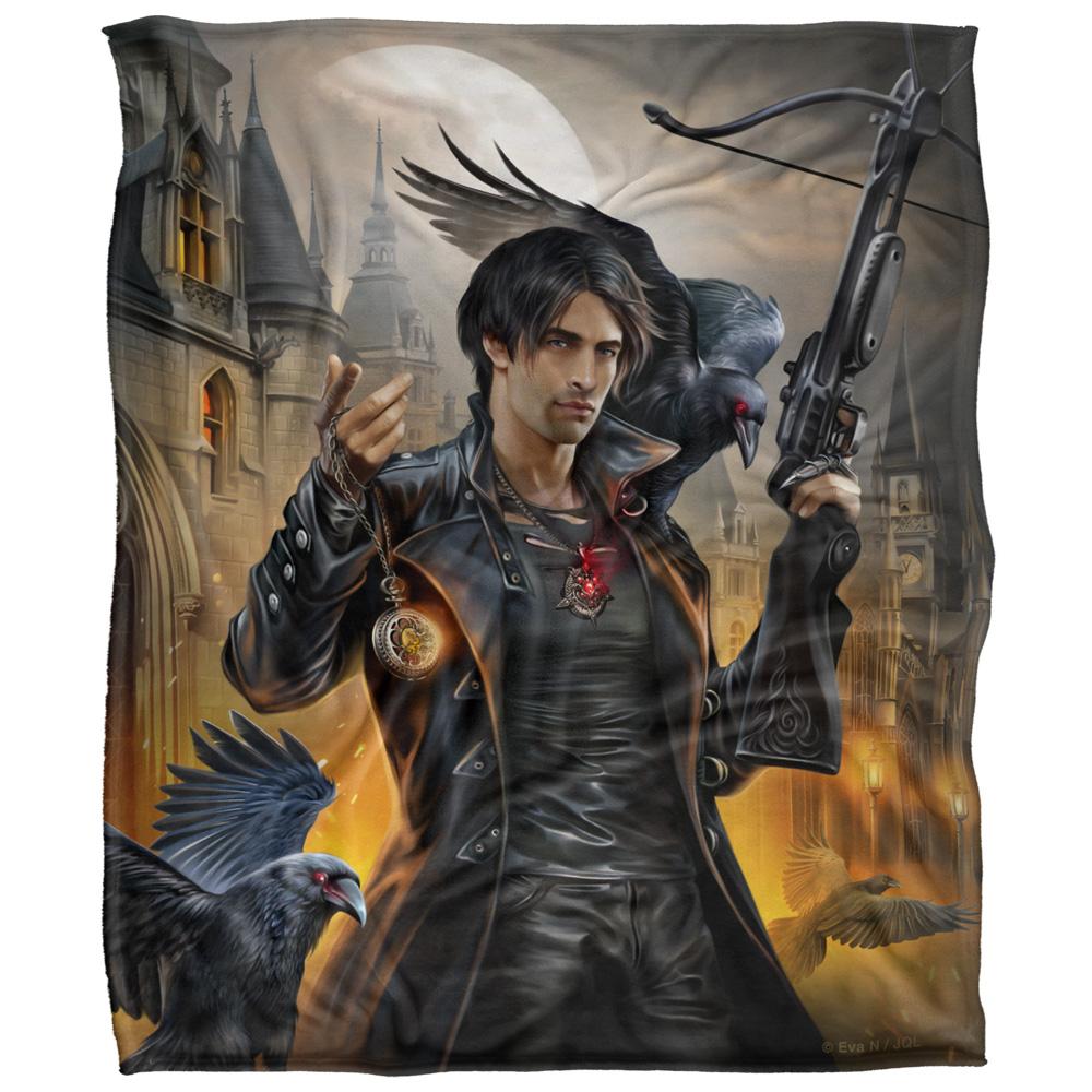 Multicoloured - Front - JQ Licensing Night Hunter Silky Raven Supersoft Blanket