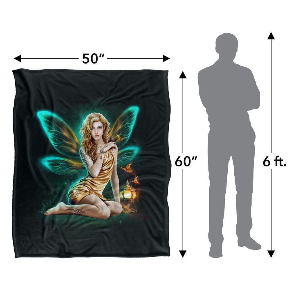 Multicoloured - Close up - JQ Licensing Silky Fairy Supersoft Blanket