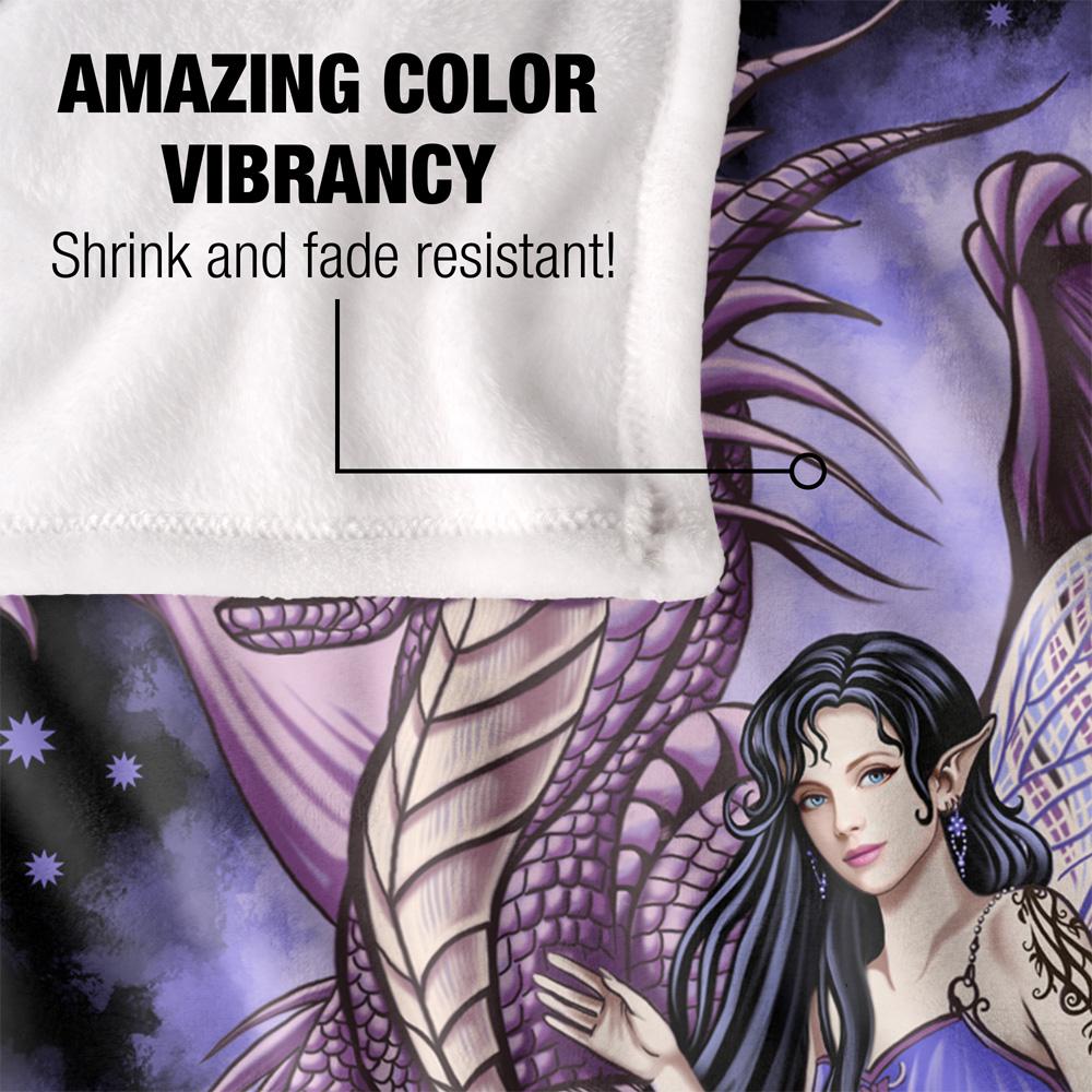 Multicoloured - Lifestyle - JQ Licensing Protectors of The Realm Silky Fairy & Dragon Supersoft Blanket