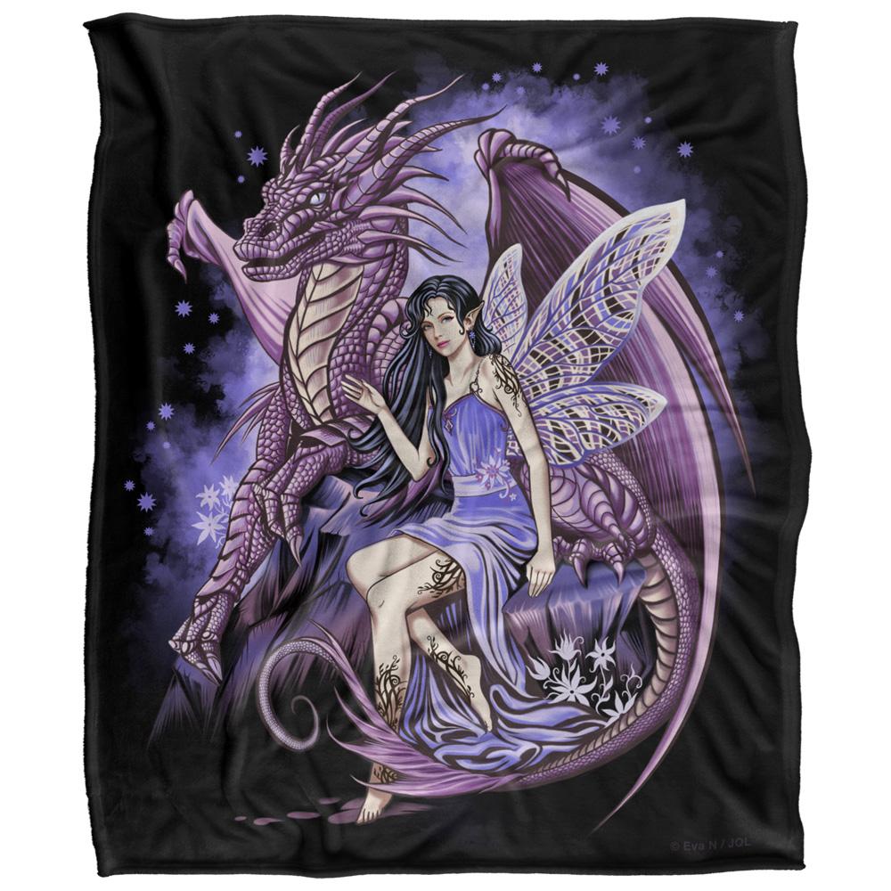 Multicoloured - Front - JQ Licensing Protectors of The Realm Silky Fairy & Dragon Supersoft Blanket