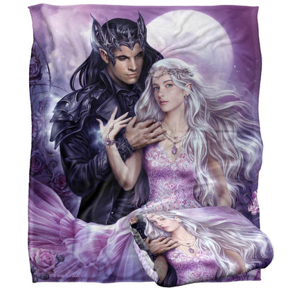 Multicoloured - Back - JQ Licensing The Enchanted Ones Elves Silky Supersoft Blanket