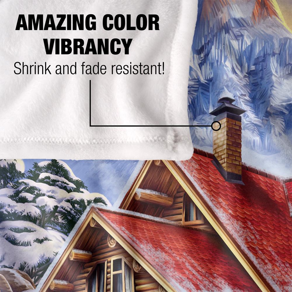 Multicoloured - Lifestyle - JQ Licensing Silky Log Cabin Winter Supersoft Blanket