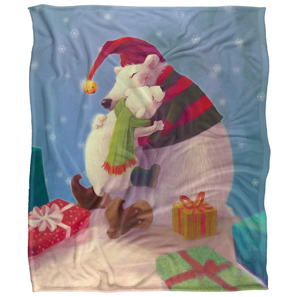 Multicoloured - Front - JQ Licensing Silky Bear Hug Christmas Supersoft Blanket