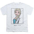 White - Front - Frozen Childrens-Kids 100th Anniversary Edition Elsa T-Shirt
