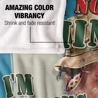 Multicoloured - Lifestyle - JQ Licensing Thinking About Fishing Silky Supersoft Blanket