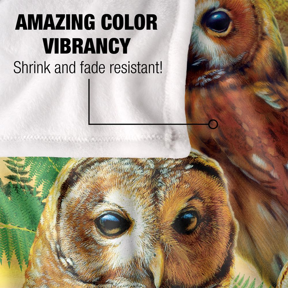 Multicoloured - Lifestyle - JQ Licensing Silky Owl Supersoft Blanket