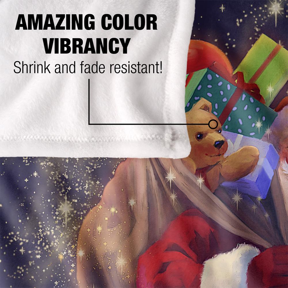 Multicoloured - Lifestyle - JQ Licensing Chimney Magic Silky Santa Christmas Supersoft Blanket