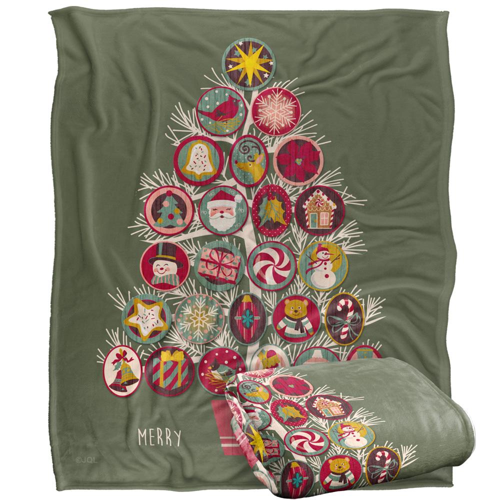 Multicoloured - Back - JQ Licensing Silky Christmas Ornaments Supersoft Blanket