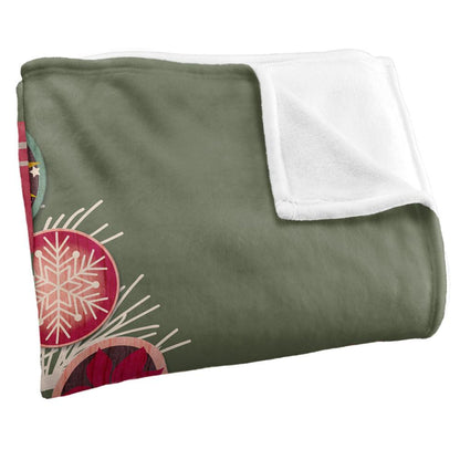 Multicoloured - Side - JQ Licensing Silky Christmas Ornaments Supersoft Blanket