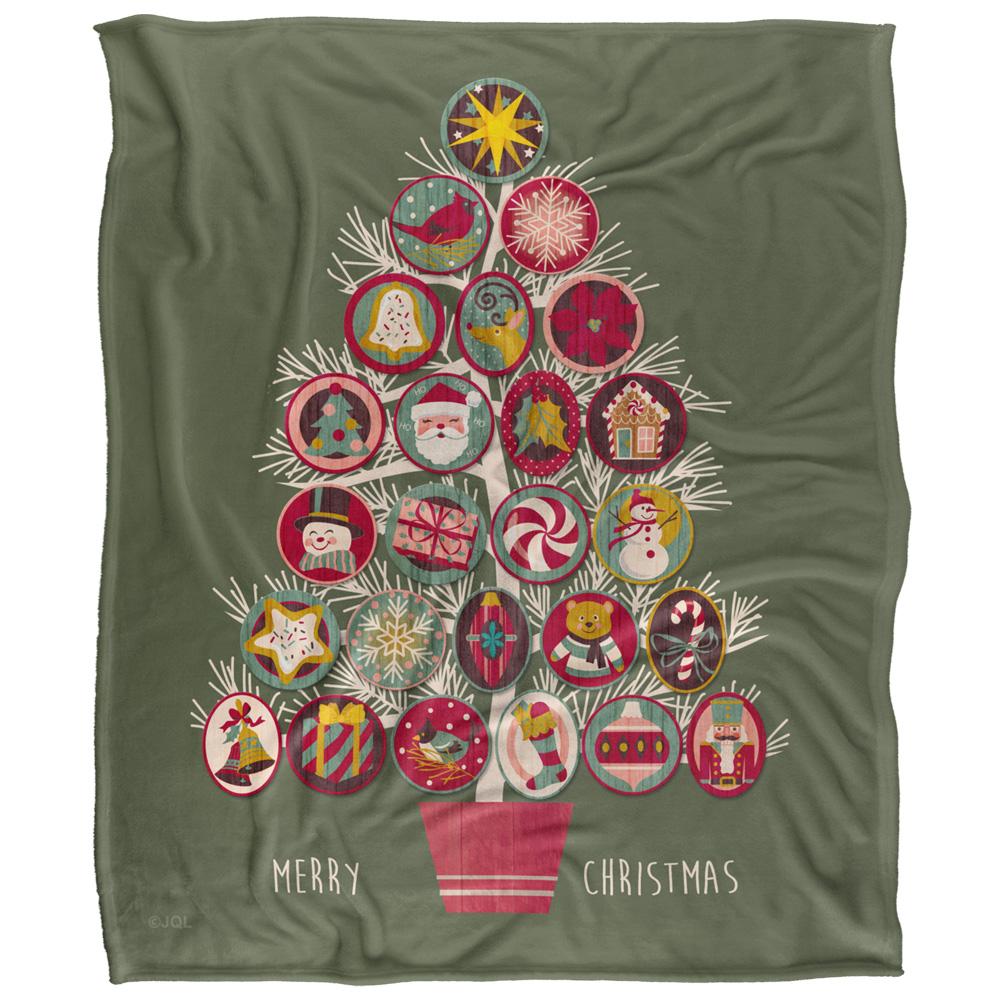 Multicoloured - Front - JQ Licensing Silky Christmas Ornaments Supersoft Blanket