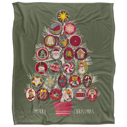Multicoloured - Front - JQ Licensing Silky Christmas Ornaments Supersoft Blanket