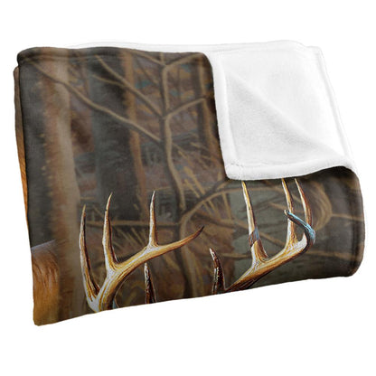 Multicoloured - Side - JQ Licensing Silky American Flag Deer Supersoft Blanket
