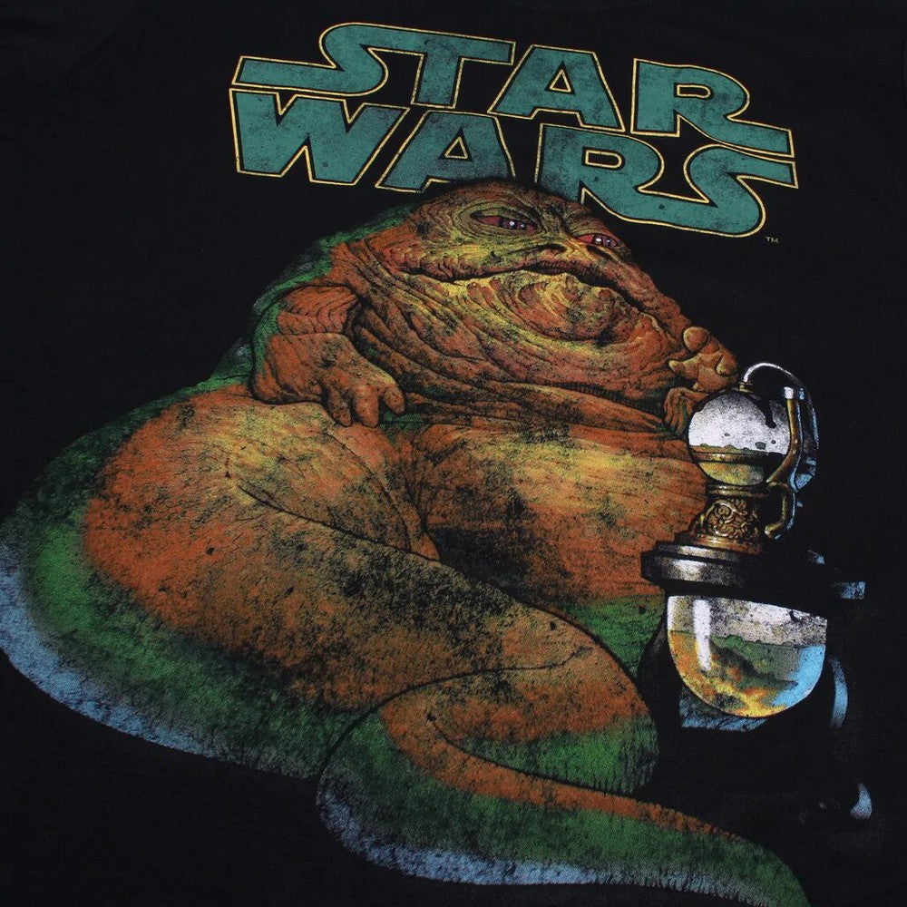 Black - Side - Star Wars Mens Jabba The Hutt T-Shirt