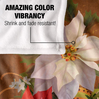 Multicoloured - Lifestyle - JQ Licensing Silky Poinsettia Supersoft Blanket