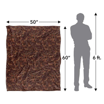 Brown - Lifestyle - JQ Licensing Jl-Jp Silky Deer Hunting Supersoft Blanket