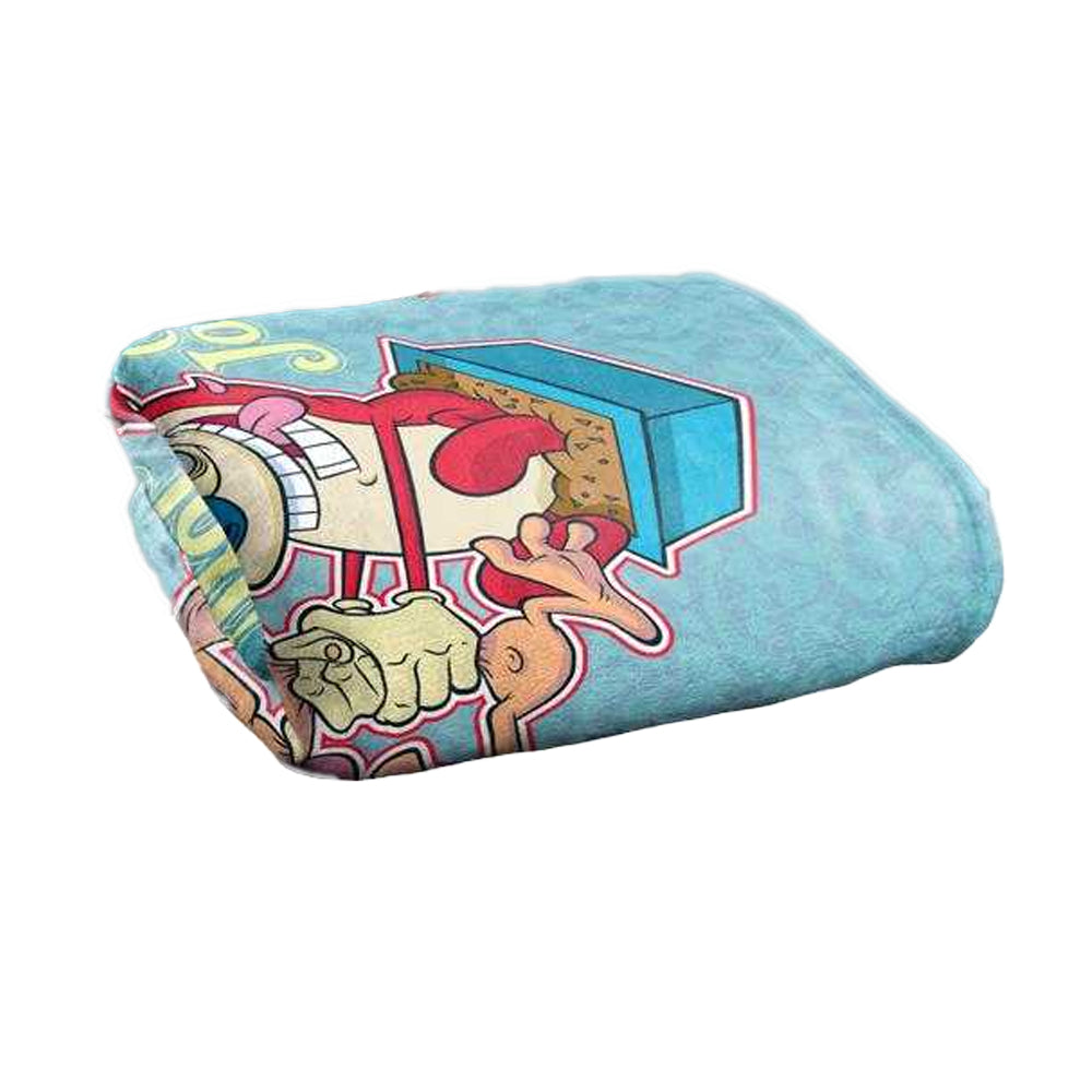 Multicoloured - Back - Ren & Stimpy Oh Joy Silky Supersoft Blanket