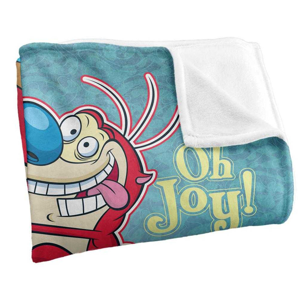 Multicoloured - Side - Ren & Stimpy Oh Joy Silky Supersoft Blanket