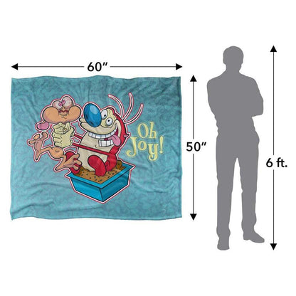 Multicoloured - Lifestyle - Ren & Stimpy Oh Joy Silky Supersoft Blanket