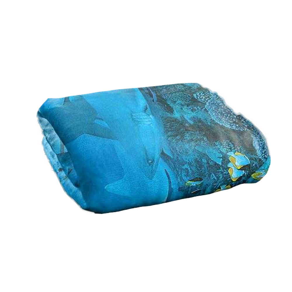 Blue - Back - Wild Wings Frenzy 2 Silky Supersoft Blanket
