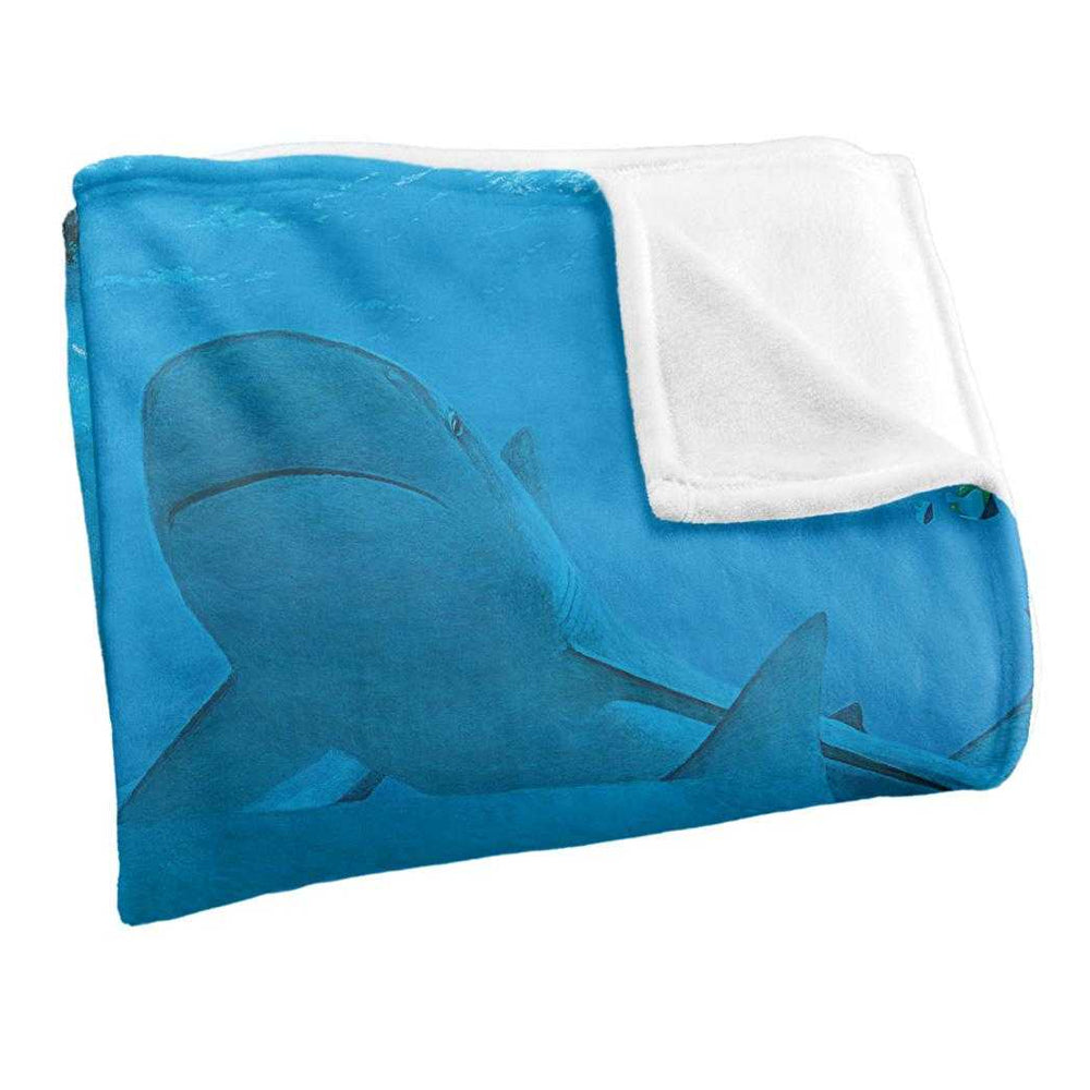 Blue - Side - Wild Wings Frenzy 2 Silky Supersoft Blanket