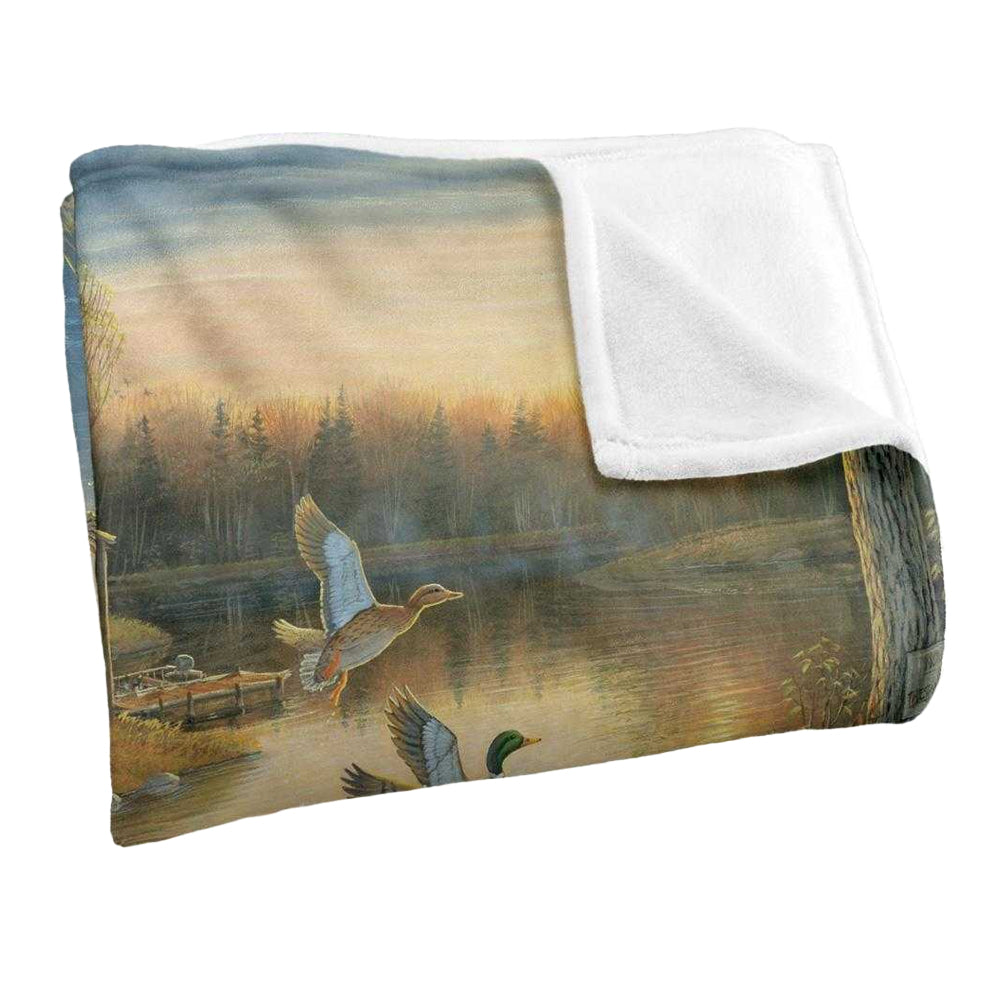 Multicoloured - Side - Wild Wings Silky Supersoft Blanket