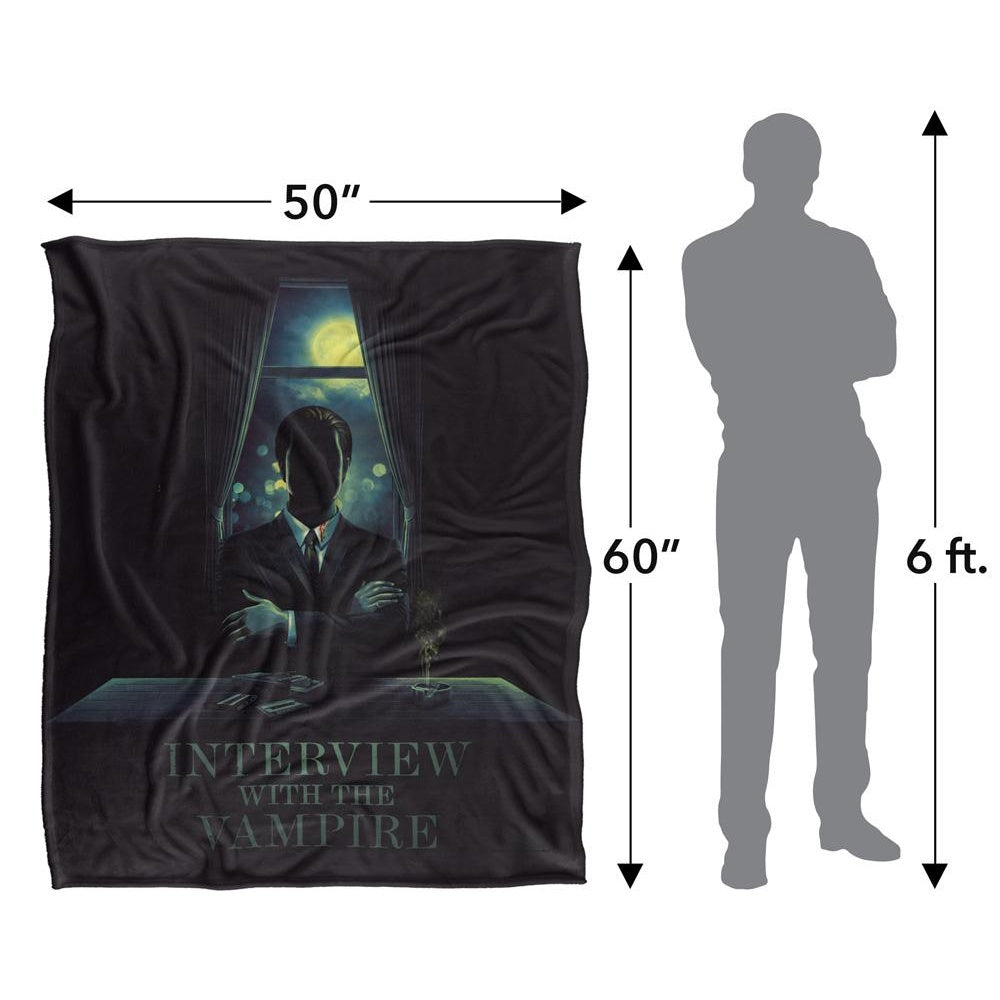 Multicoloured - Pack Shot - Interview With The Vampire Silky Silhouette Supersoft Blanket