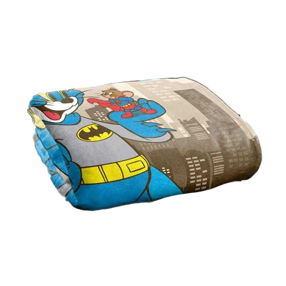 Multicoloured - Back - Warner Bros Silky City Supersoft Blanket