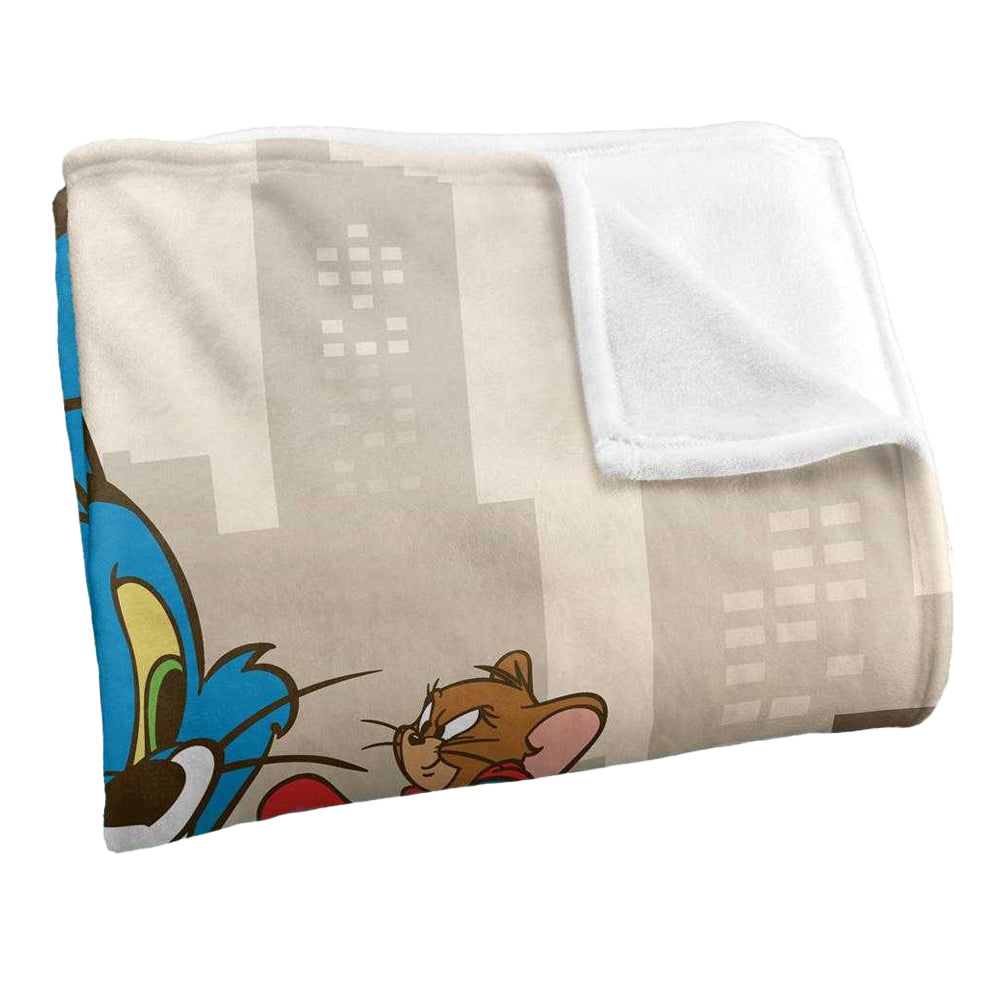Multicoloured - Side - Warner Bros Silky City Supersoft Blanket