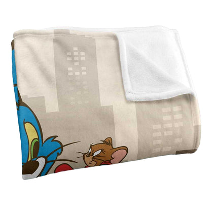 Multicoloured - Side - Warner Bros Silky City Supersoft Blanket